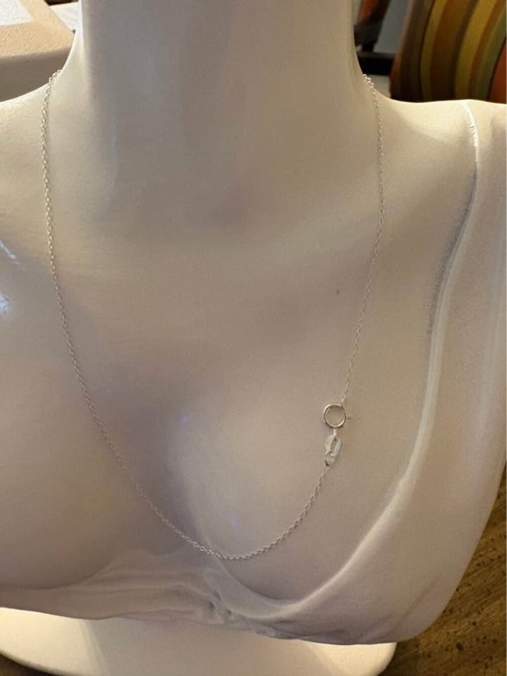 NEW 925 Sterling Silver Italy Fine Chain Necklace 14” Delicate .4mm
